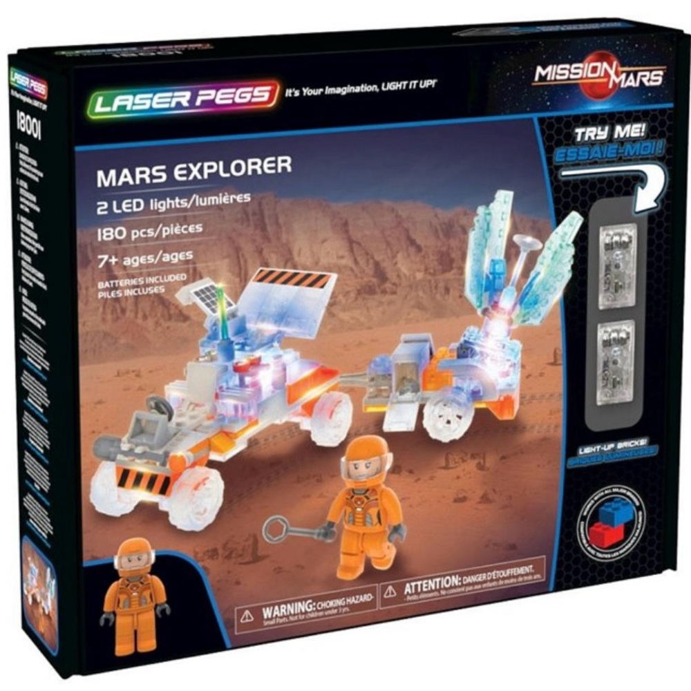 180pcs Laser Pegs - Mission Mars - Mars explorer New & sealed